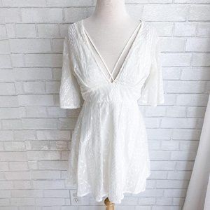 SHOWPO White Strappy Sheer Boho Festival Top 8